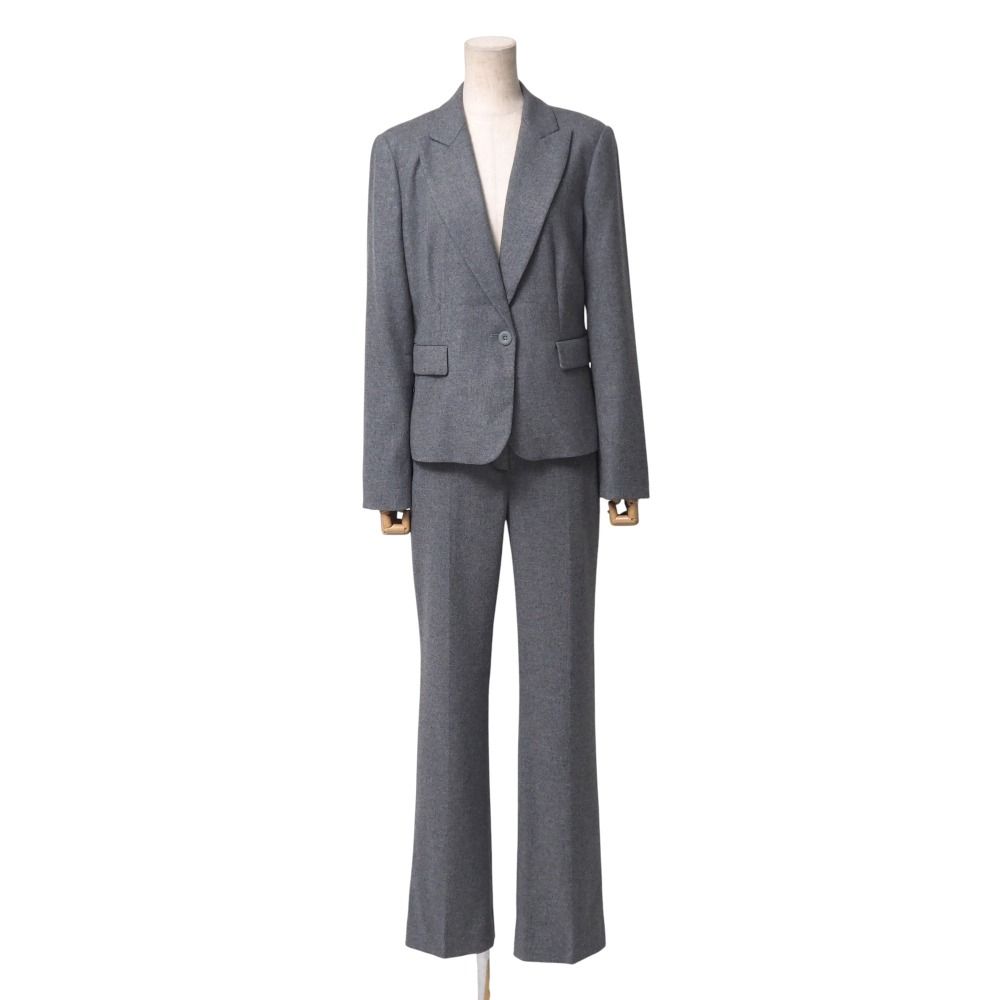 Max Mara Studio マックスマーラ ストゥディオ パンツスーツ サイズ42|40 テーラード ブレザー シングル ジャケット 1B フ パンツ スラックス ブランド古着 20250916|RA6079