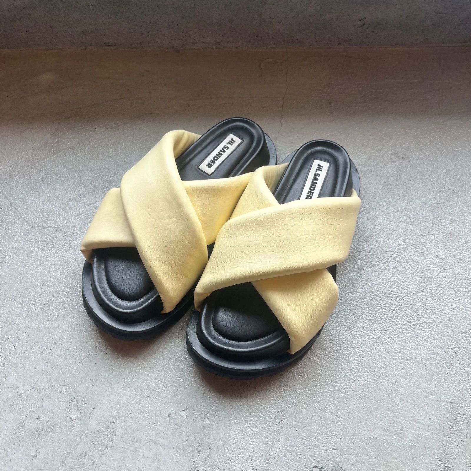 JILSANDER⁄ジルサンダー スライドクロスストラップサンダル 38 - メルカリ