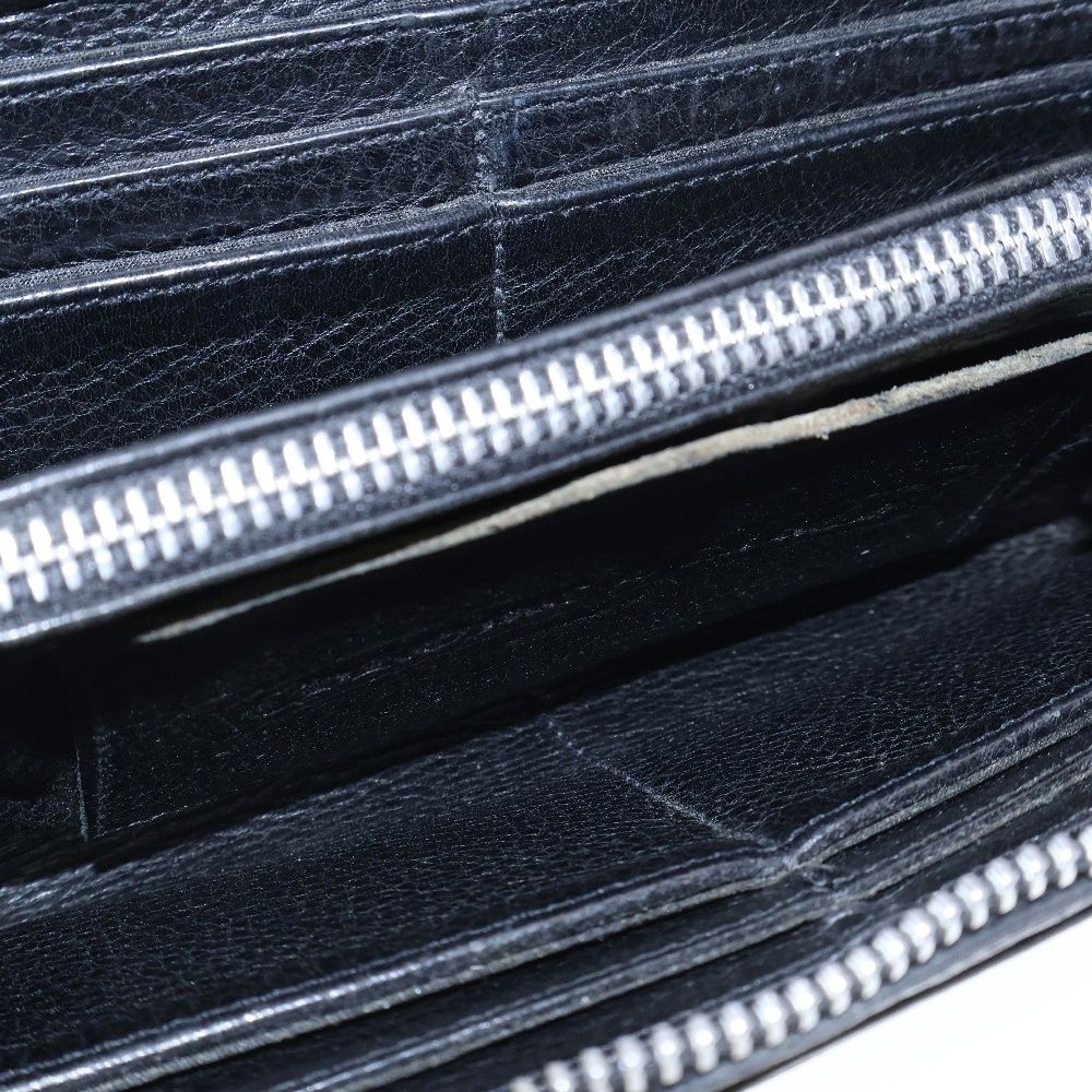 クロムハーツ REC F ZIP PLANE ラウンドジップレザーウォレット財布 メンズ