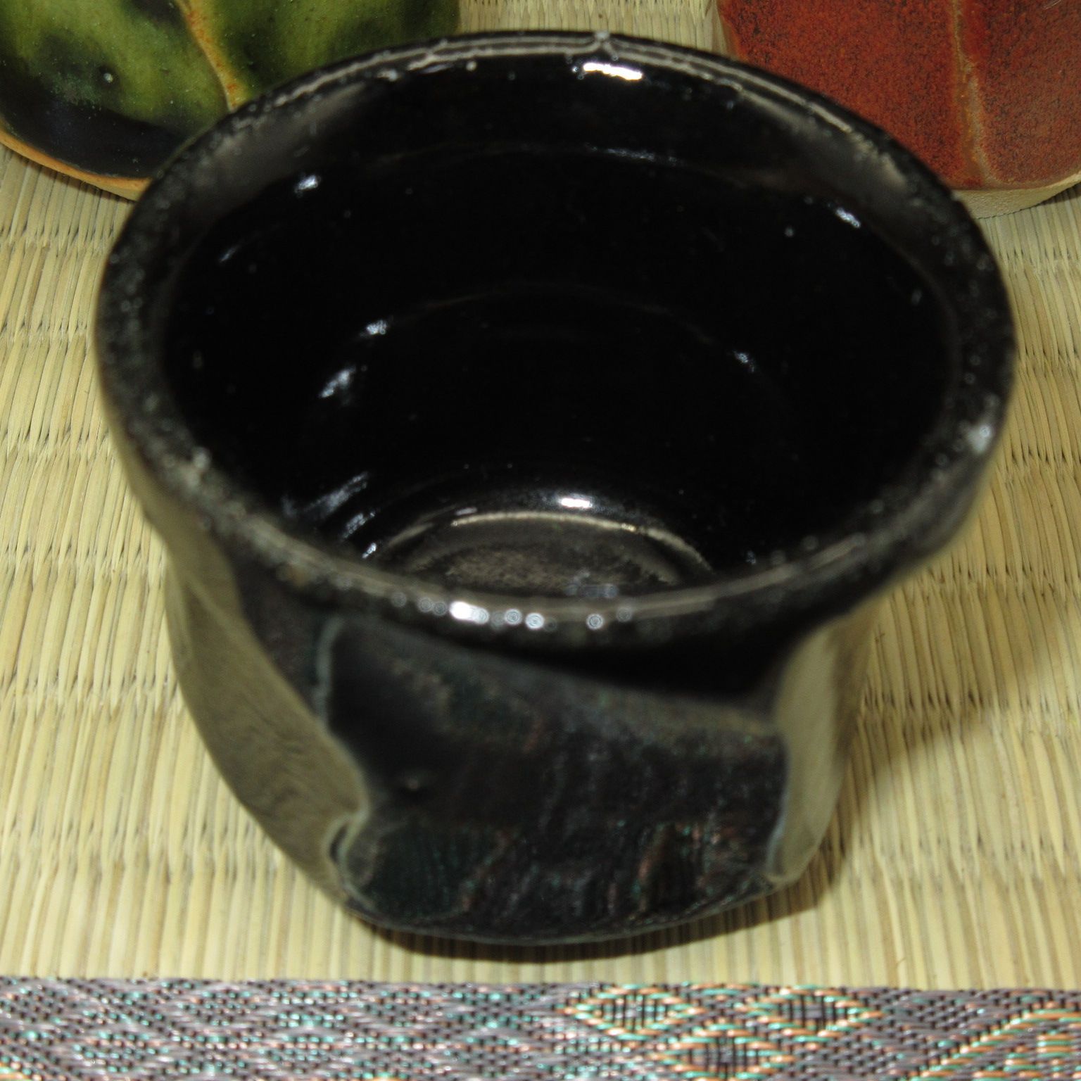 古瀬戸 美濃焼 黄瀬戸 瀬戸焼 盃 ぐい呑み 猪口　古陶 ☆陶器 瀬戸物 美濃焼 白山窯 猪口 盃 ぐい呑 5色セット (箱入り