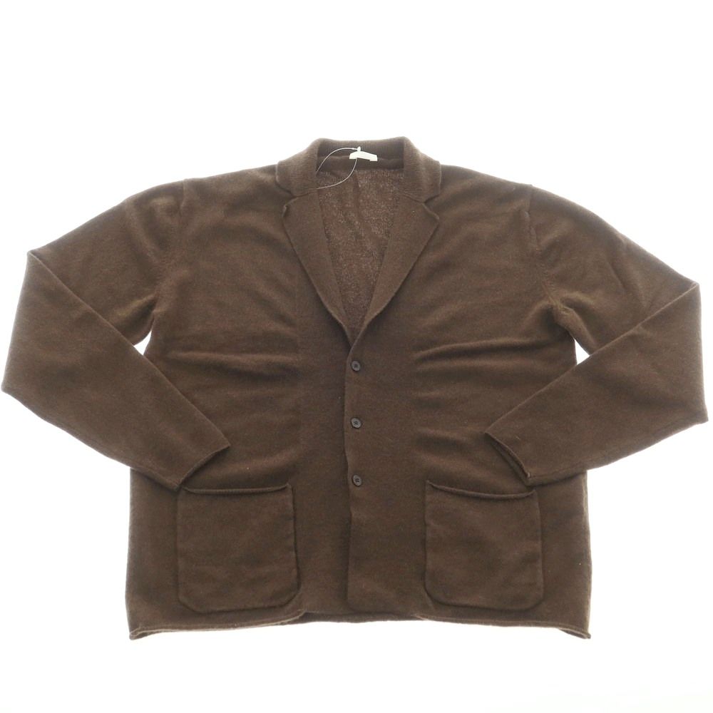 コモリ COMOLI カシミヤ ジャケット型 カーディガン ブラウン サイズ2 メンズ