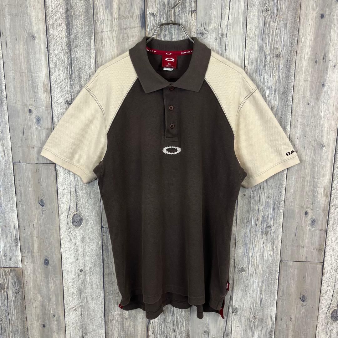 【新品未使用タグ付き】oakley ポロシャツ 90s 初期 archive OLD OAKLEY 90s オークリー センターロゴ 刺繍 半袖 ポロシャツ - メルカリ