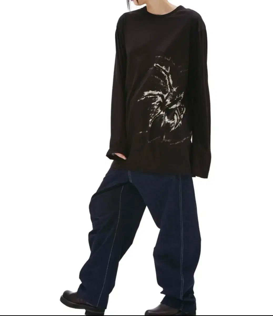 Yohji Yamamoto ヨウジ ヤマモト ポアオム SPYDER スパイダー プリント 長袖 ロングスリーブ