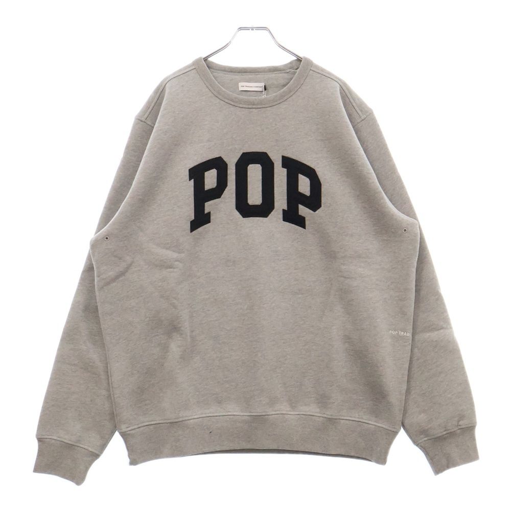 POP TRADING COMPANY ポップトレーディングカンパニー 25SS ARCH CREWNECK SWEAT アーチロゴ スウェット トレーナー ライトグレー