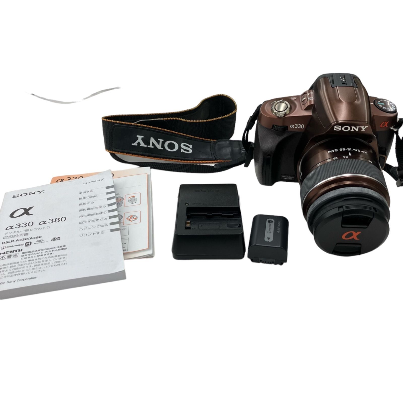 186000 現状品 SONY ソニー ブラウン メタリック DSLR-A330 デジタル