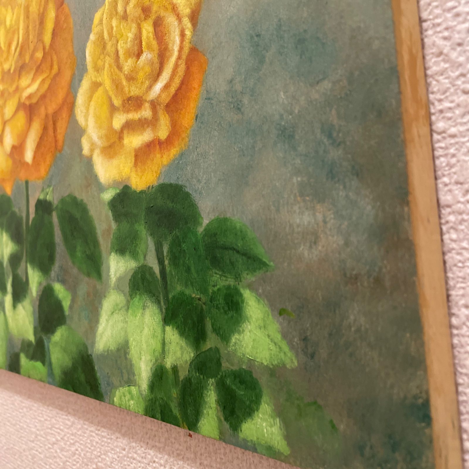 バラ　油彩画　年代物 一点もの] 油絵 omiのオリジナル作品「バラ」F6号