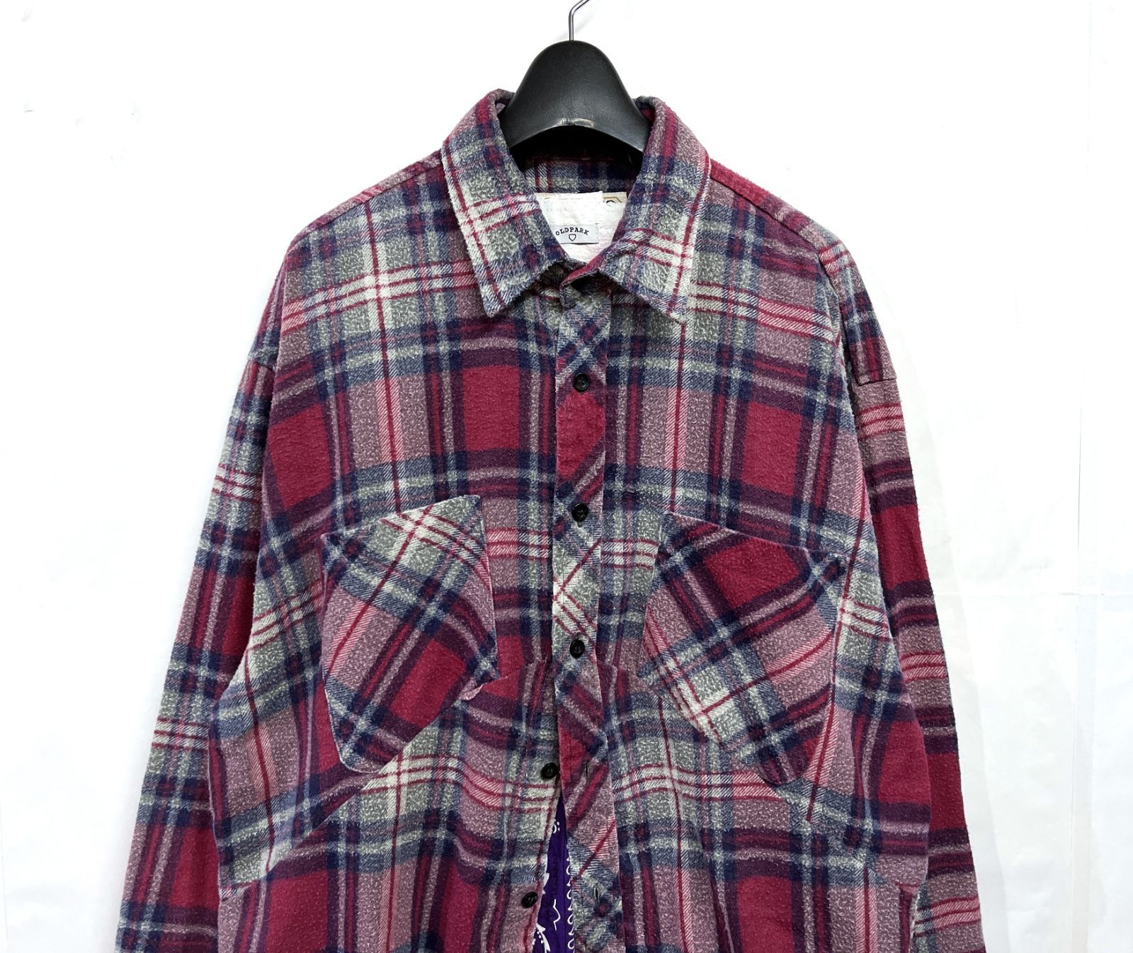 OLD PARK リメイク パジャマシャツ oldpark リメイクシャツ OLD PARK リメイク パジャマシャツ OLDPARK