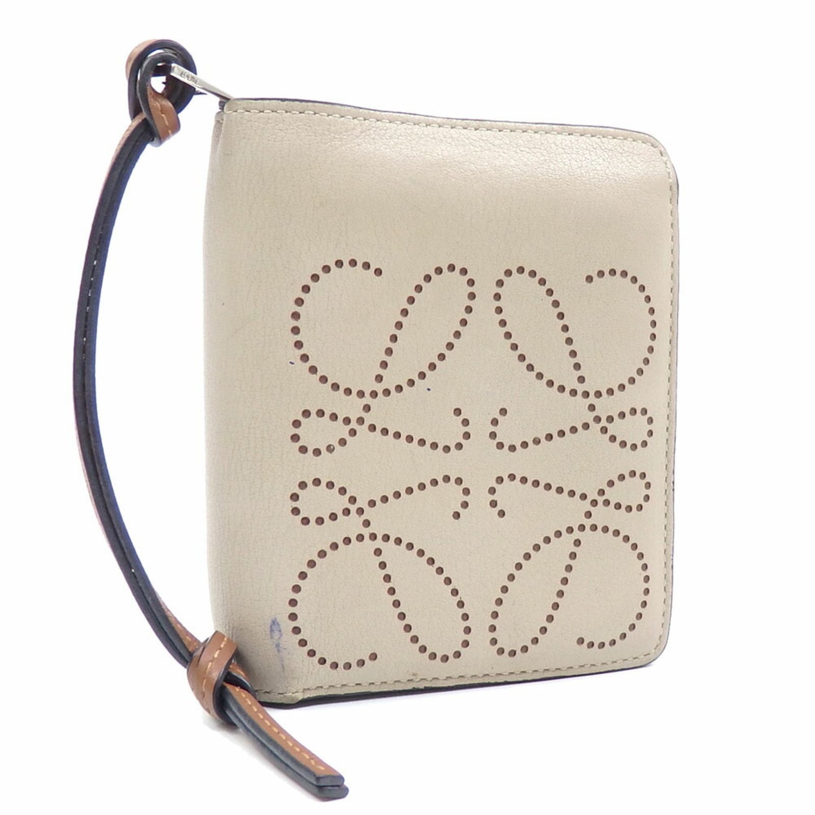LOEWE 二つ折り財布 ベージュ レザー 【公式通販】