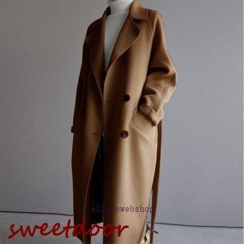 新品定価165,000円税ELISA エリザ 既知 ロングコートカシミヤ毛混入日本製 