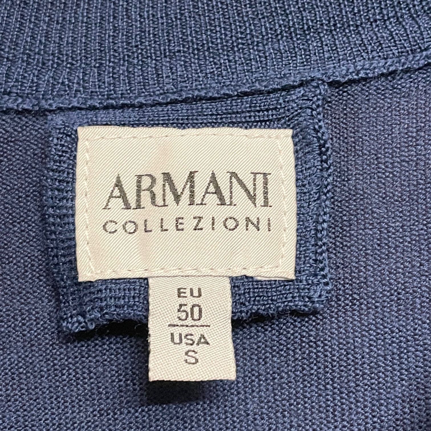 △訳あり商品△ ARMANI COLLEZIONI クルーネックヴァージンウール 