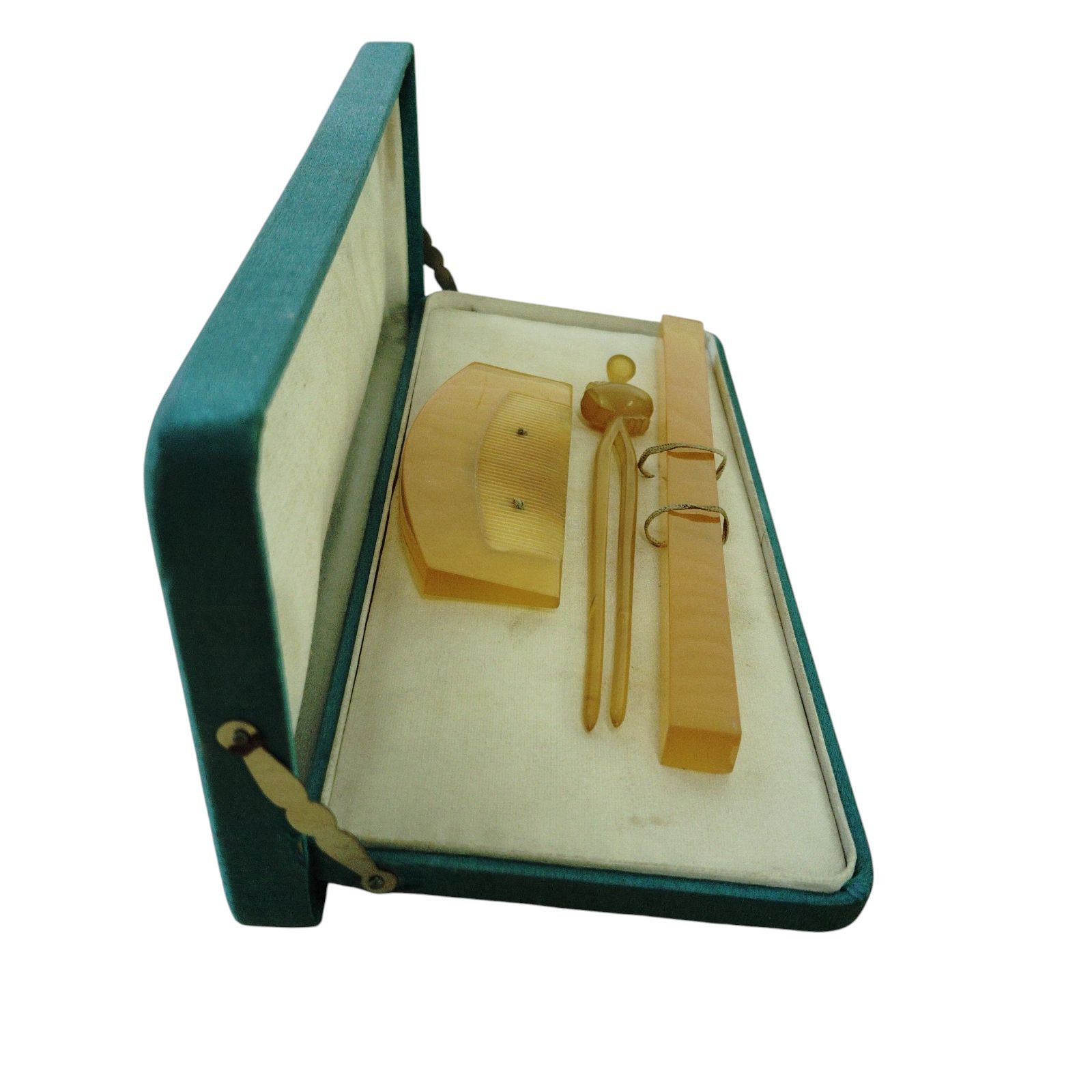 X10287 簪 笄 櫛3点セット 髪飾り 簪 かんざし 笄 こうがい 櫛 くし セット べっ甲 和装小物 着物 アンティーク ケース入り