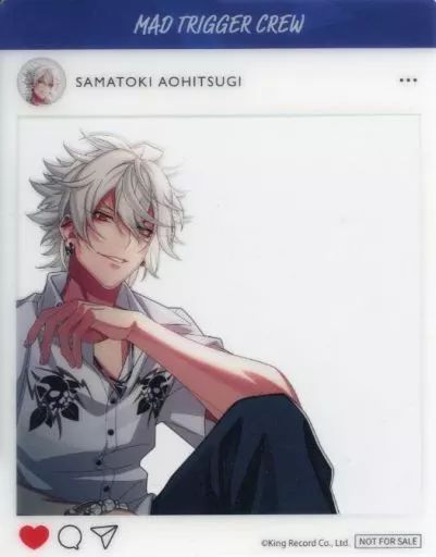 中古】キャラカード 碧棺左馬刻 SNS風クリアカード 「ヒプノシスマイク