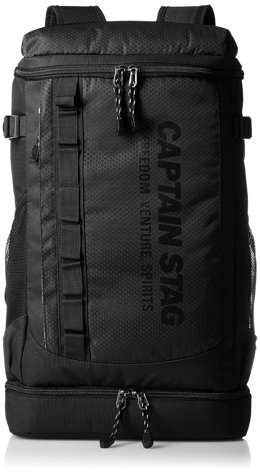 【在庫処分】リュック (21L) [キャプテンスタッグ] B5PC/タブレット対応 スクエアスタイル ブラック