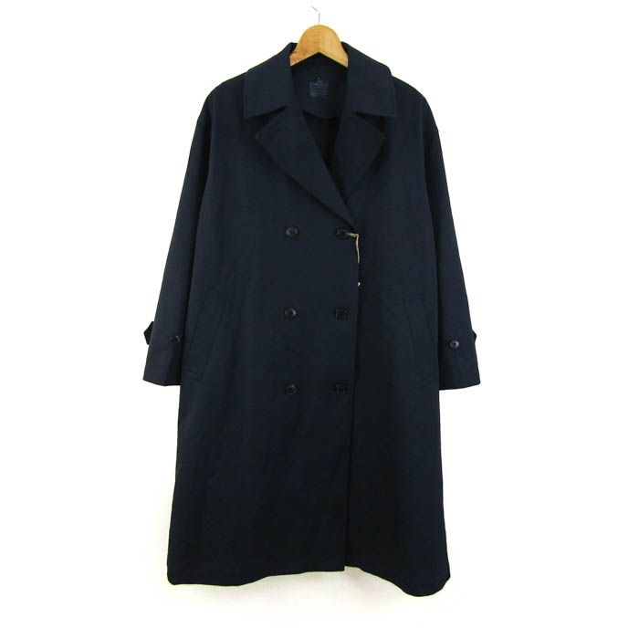 専用　ネイビー トレンチコート 45R 未使用品 8万円】ARMANI Exchange ネイビー トレンチ コート - メルカリ