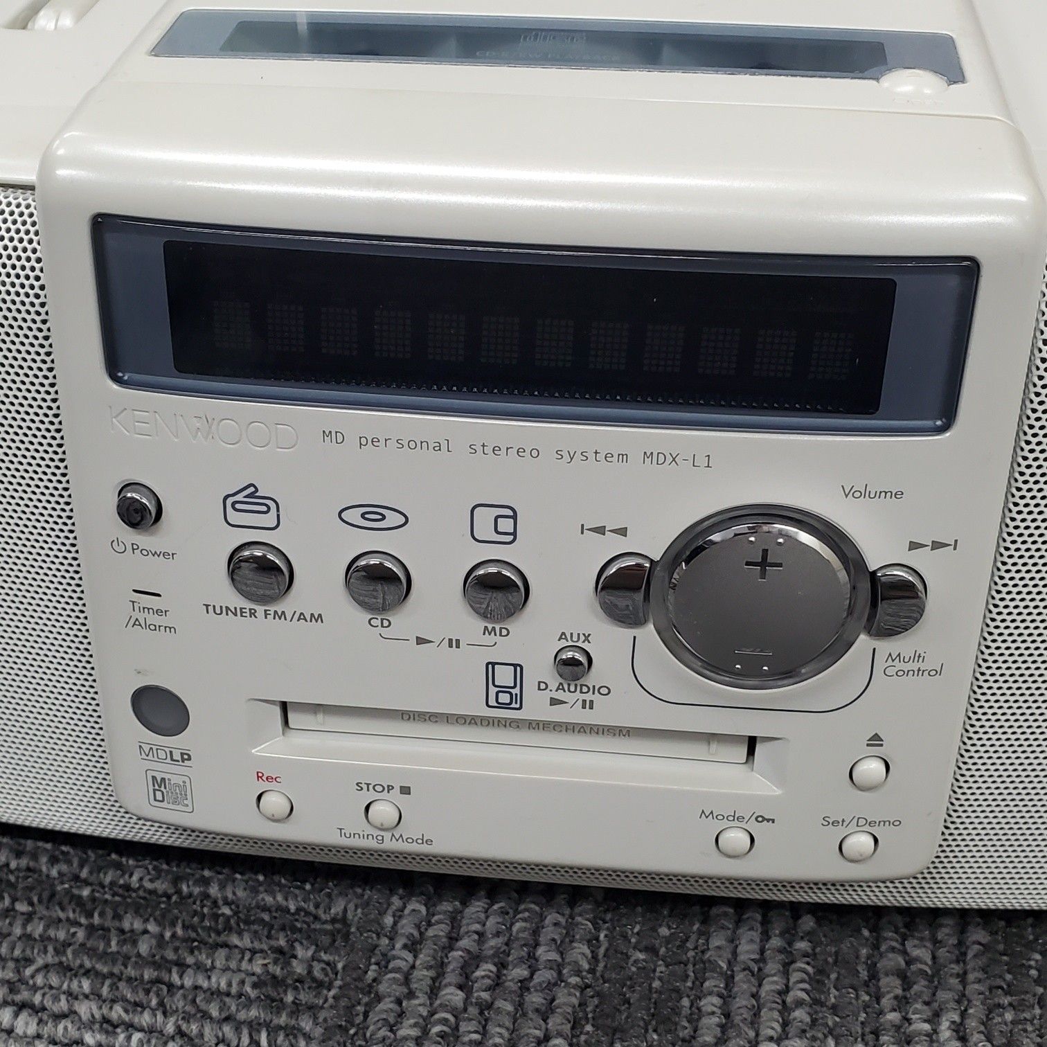 動作品 KENWOOD MDX-L1 MD パーソナル ステレオシステム CD コンポ