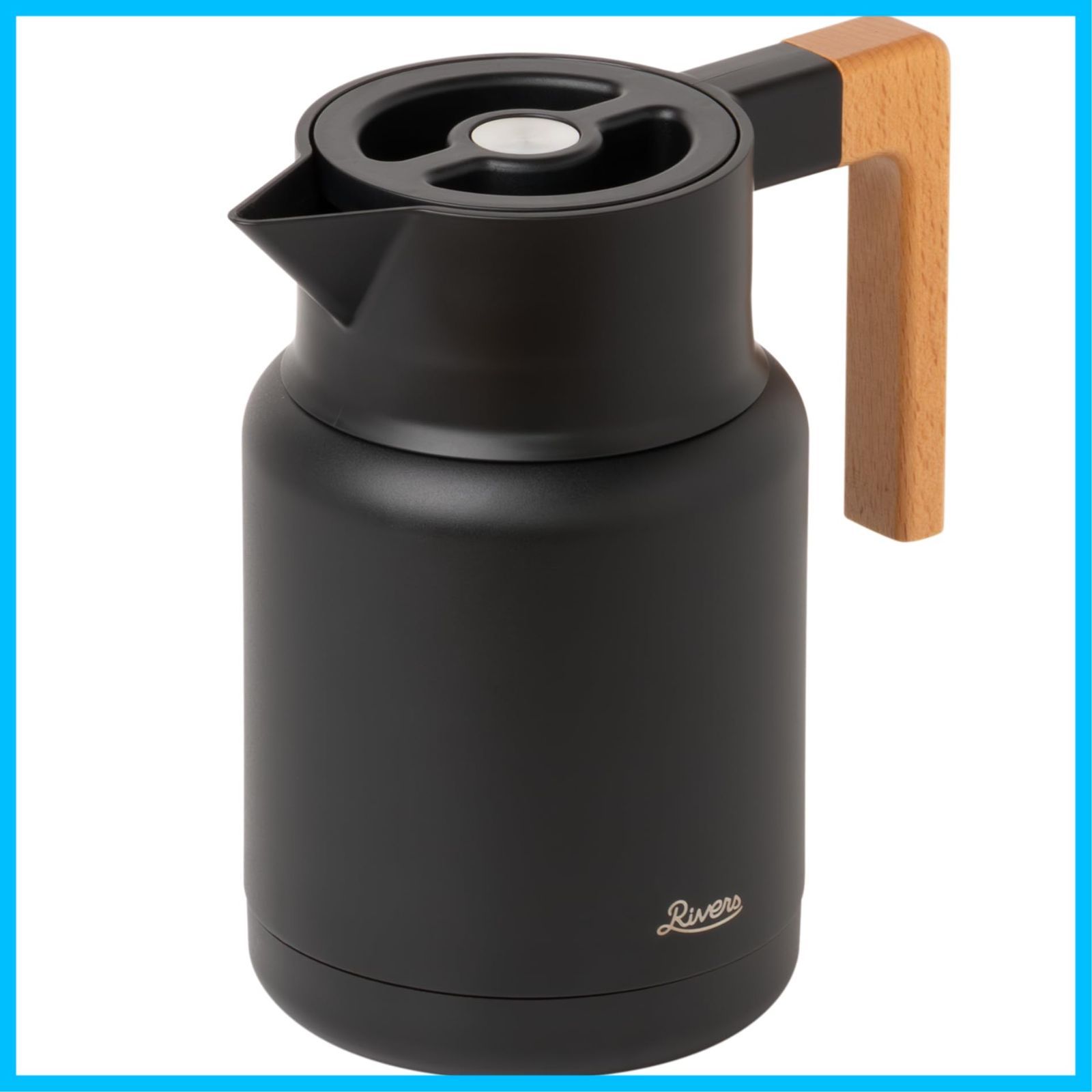 数量 Rivers リバーズ サーモジャグキート1200ml 保温ポット 洗いやすい 保温|保冷 保冷ポット 卓上ポット 魔法瓶 ポット 保温保冷ポット ブラック