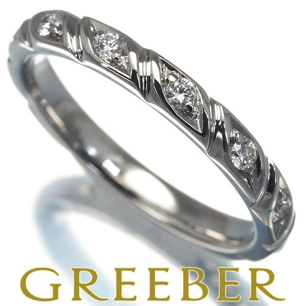 ショーメ リング ダイヤ ダイヤモンド トルサード 8P 47号 Pt950  