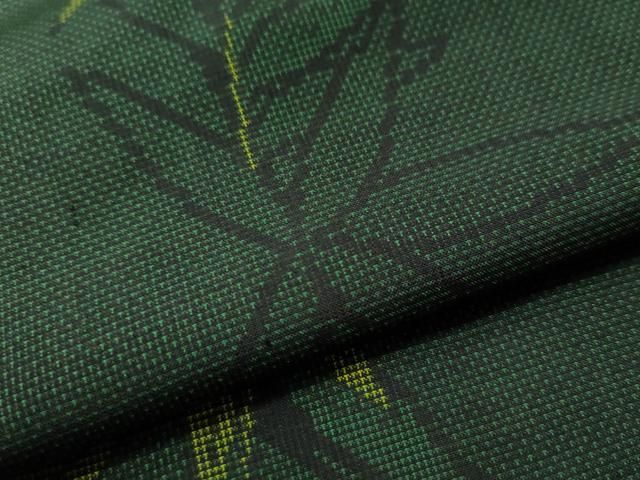 平和屋着物○本場大島紬 9マルキ 枝葉文 正絹 逸品 未使用 CAAU1715yc