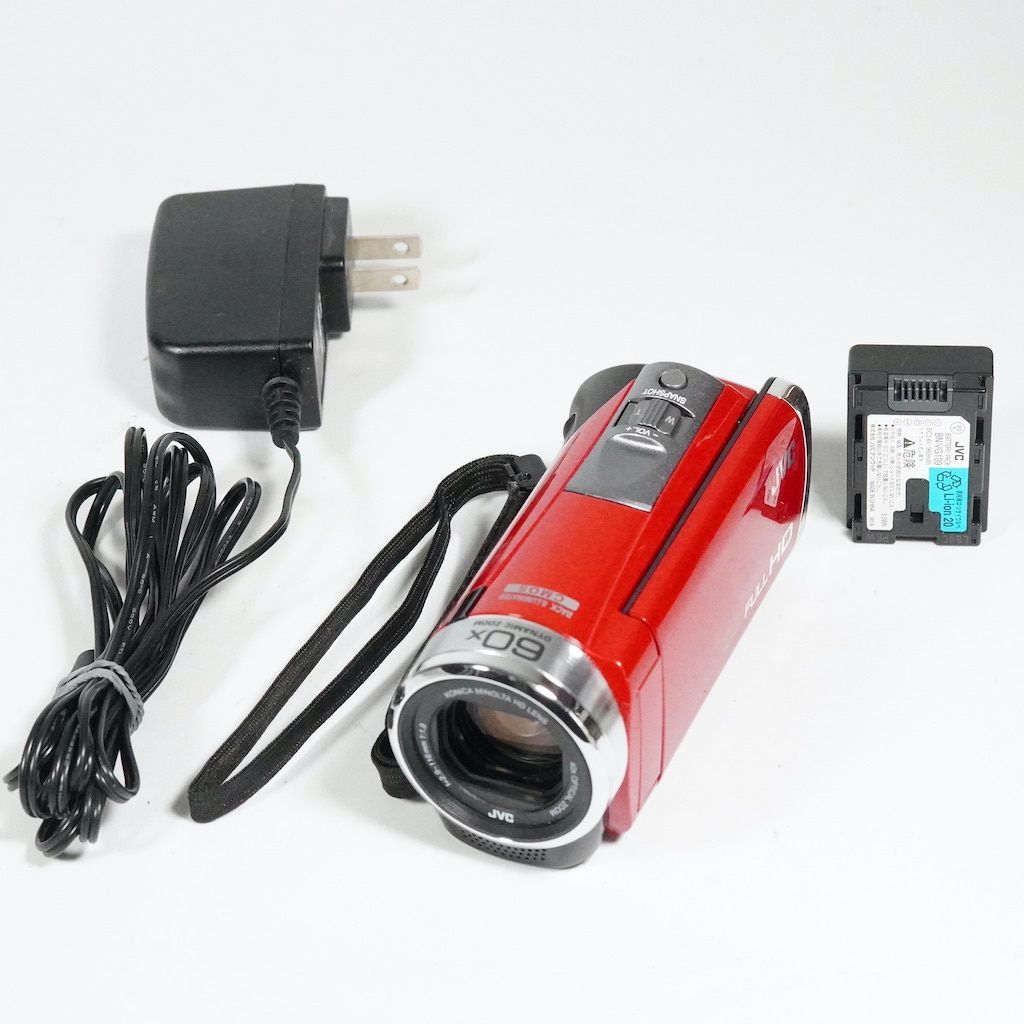 JVC ビデオカメラ Everio レッド GZ-E109-R 新品未使用 カメラ JVC ビデオカメラ Everio レッド GZ-E109-R 新品未使用
