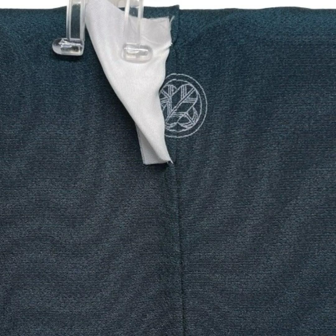 未着用　きぬたや　色無地　ダークトーン　青緑　パーティ　お茶会着物　024a d 未着用 きぬたや 色無地 ダークトーン 青緑 パーティ お茶会着物 024a