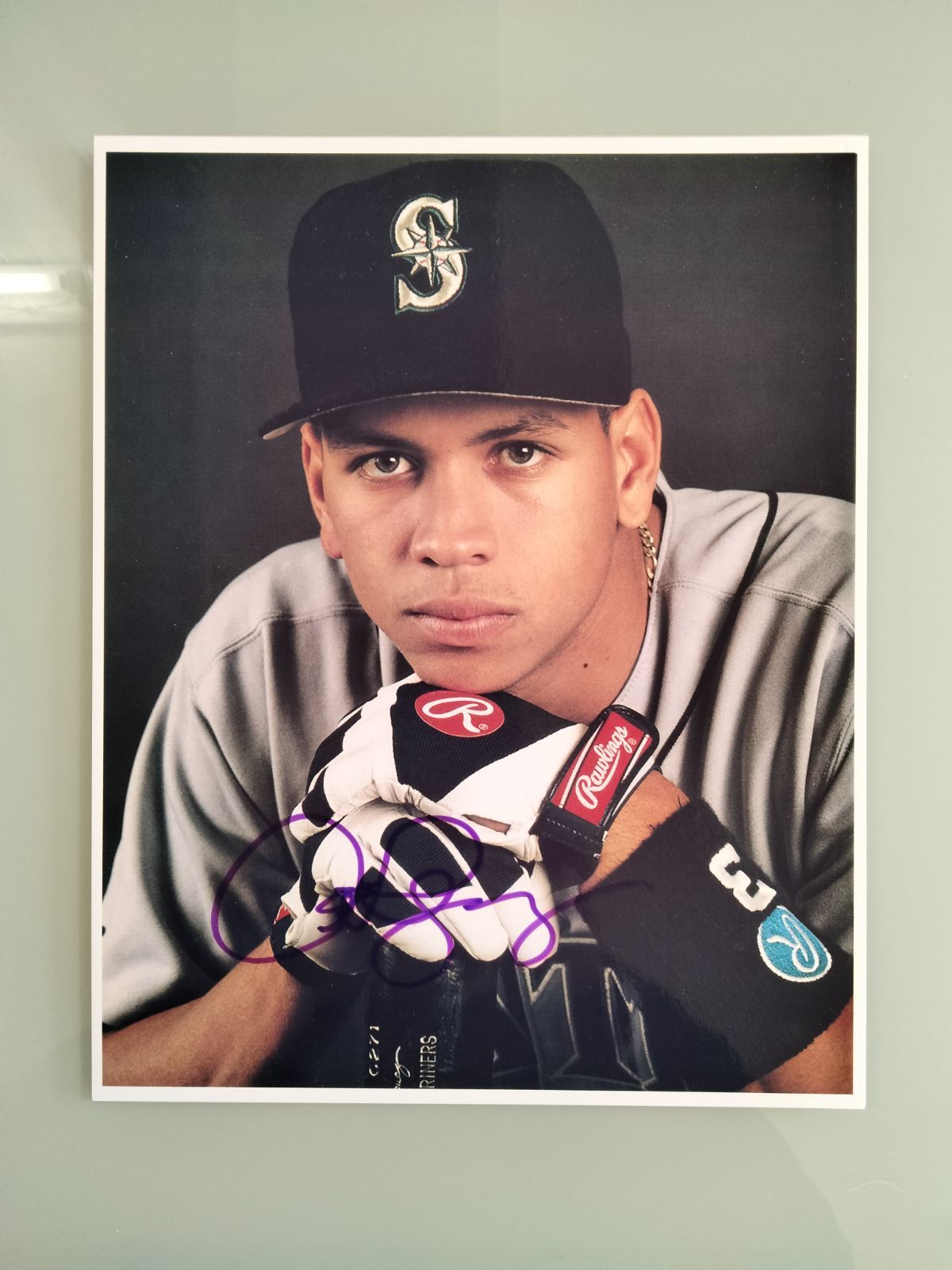アレックス・ロドリケス直筆サイン入り超大型写真…Alex Rodriguezメ