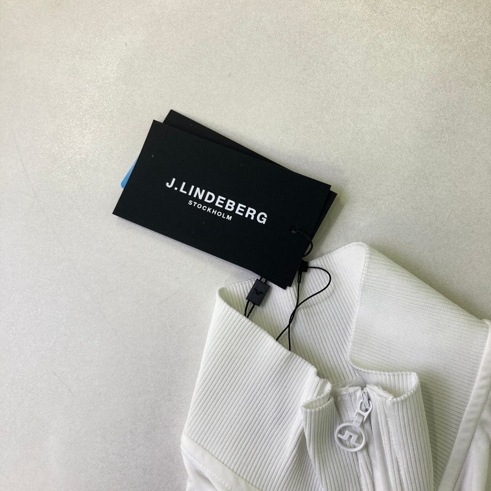 サイズ：L J.LINDEBERG ジェイリンドバーグ ハーフジップ 半袖