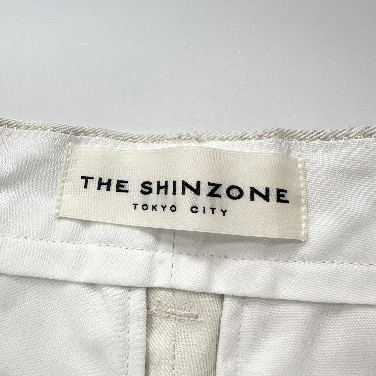 美品★SHINZONE コットンリネン ショートパンツ 36 ホワイト SS】WOMEN COOLMOTION ツイル ショートパンツ ホワイト 071642406