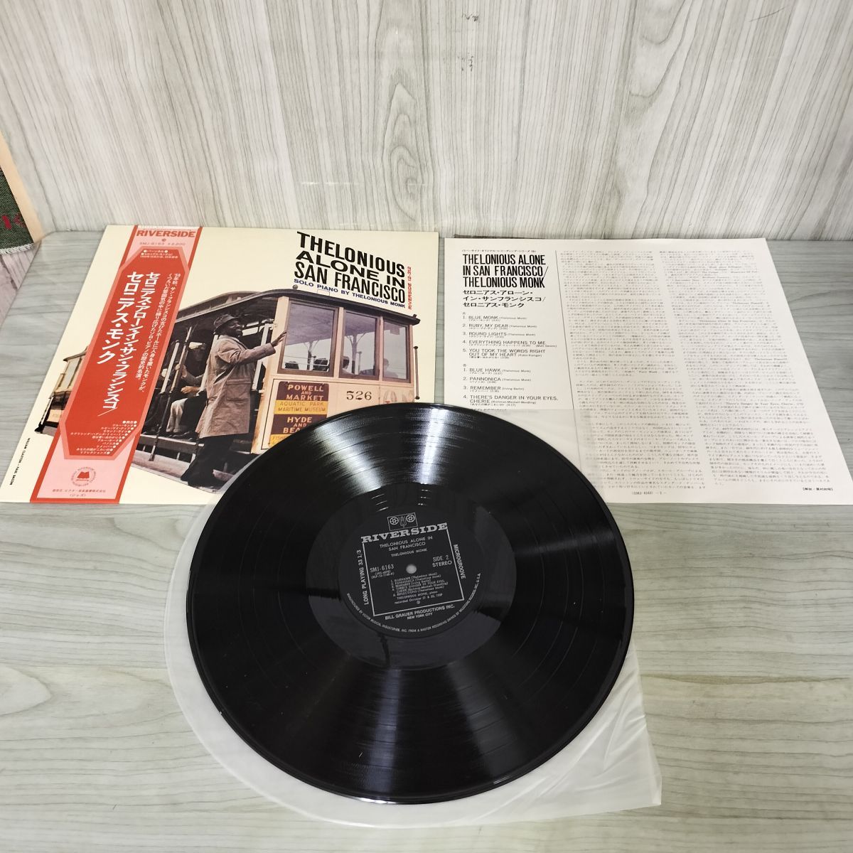 LP帯付き セロニアス・モンク THELONIOUS ALONE IN SAN