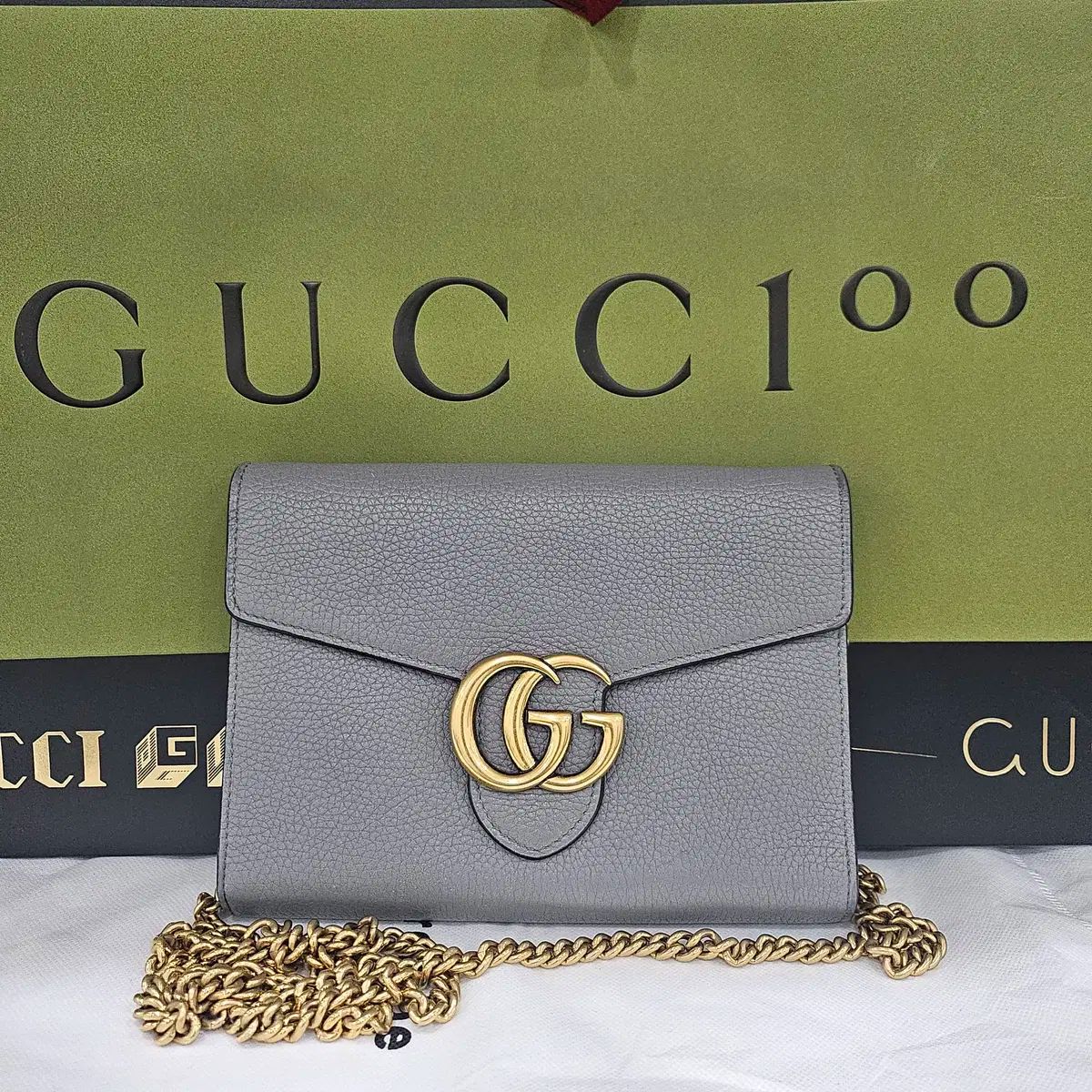 【極美品】GUCCI グッチ GGマーモント チェーン ショルダーバッグ グッチ チェーンショルダーバッグ GGマーモント 443497 (GUCCI