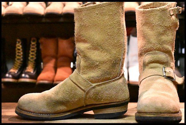 レッドウィング エンジニア 8268 PT91 うれしい 8D スエード REDWING