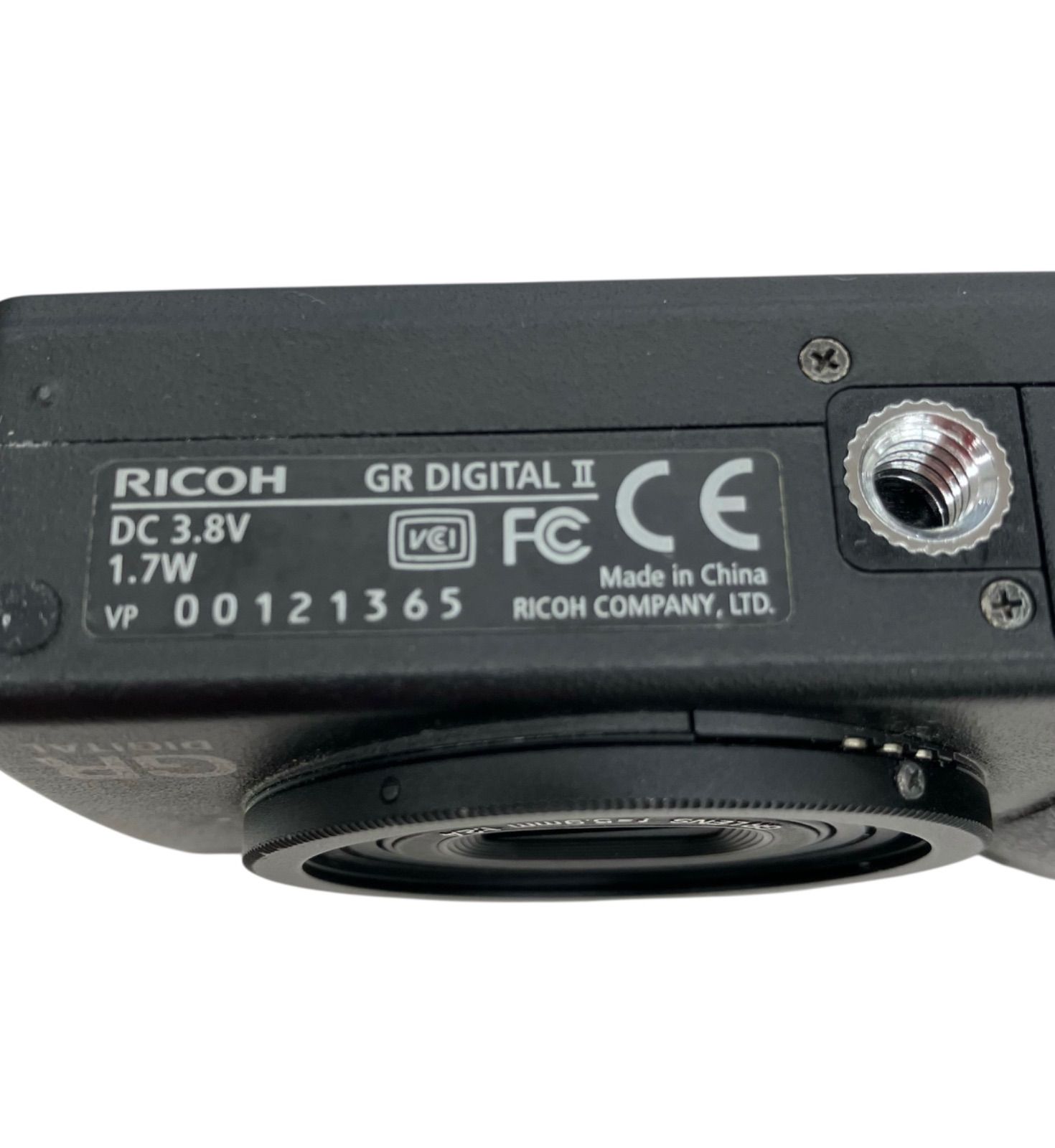 186000 現状品 RICOH GR digitalⅡ f=5.9mm ブラック 通電未確認 GR