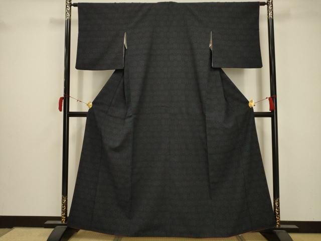 平和屋着物○本塩沢 蚊絣 正絹 逸品 AAAZ1761ph