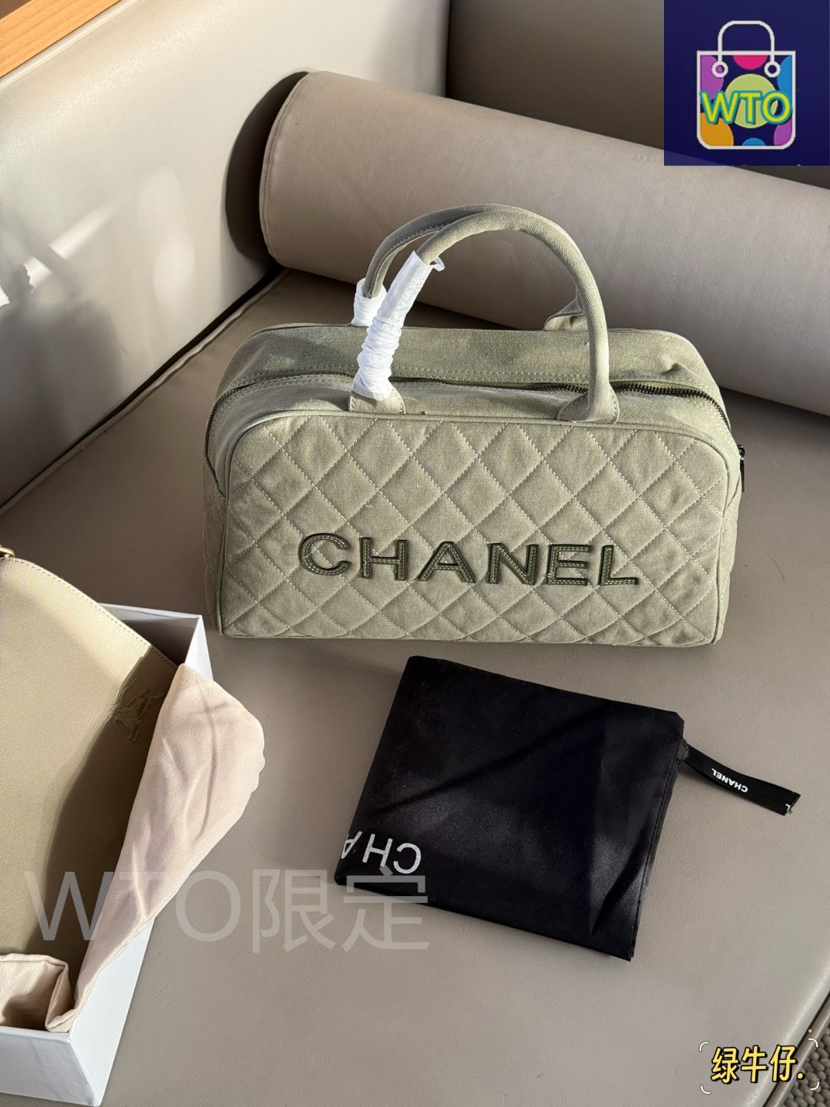 今日特価】Chanel シャネル デニムボウリングバッグシリーズ 大