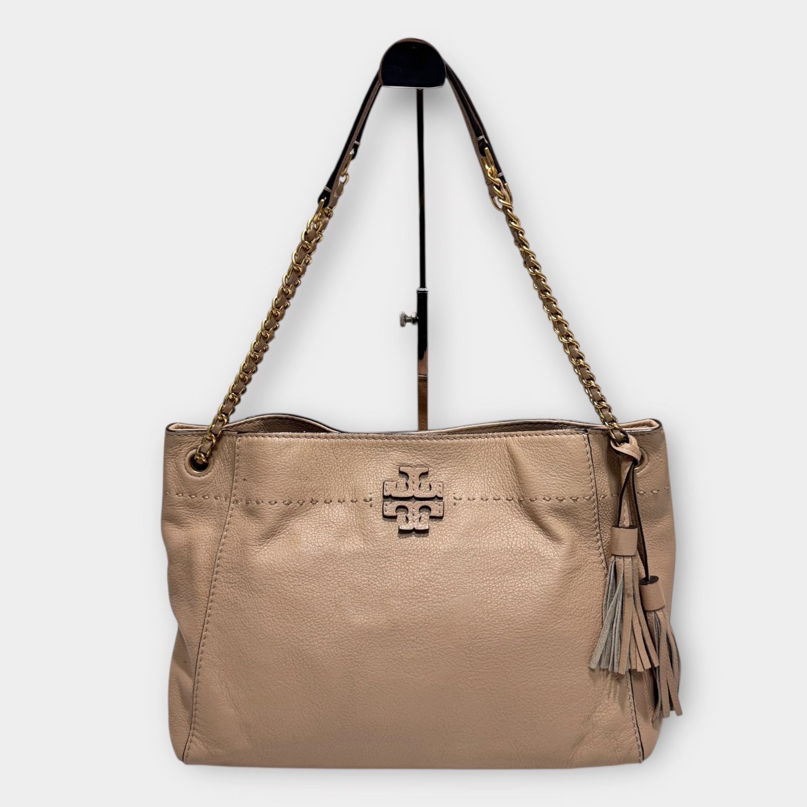 【極美品】トリーバーチ ロビンソン トートバッグ レザー 肩掛け A4 ベージュ TORY BURCH トリーバーチ トートバッグ ロビンソン サッチェル