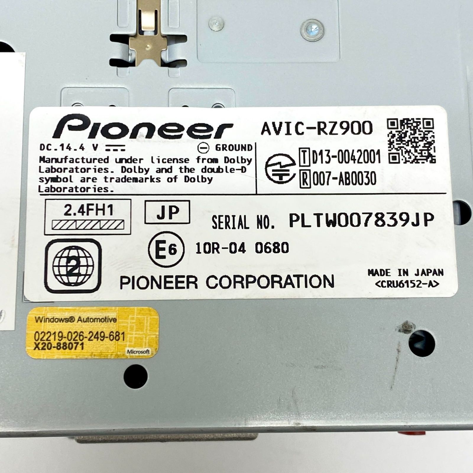 カロッツェリア パイオニア