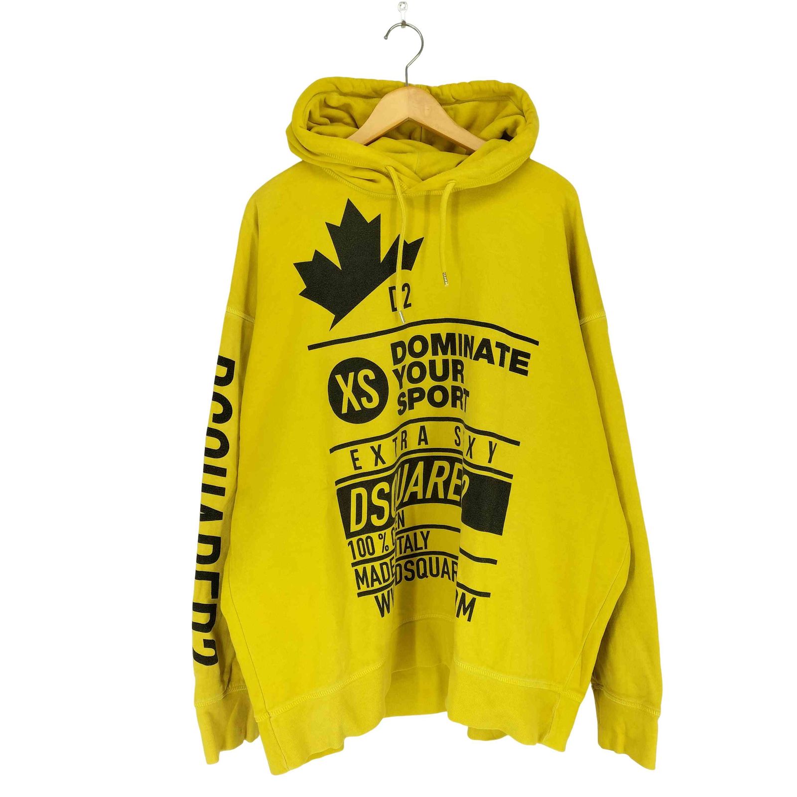 ディースクエアード DSQUARED2 21SS ロゴプリントプルオーバーパーカー 