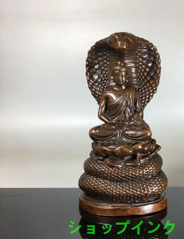 仏教美術 龍尊王 蛇王菩薩 銅像 開運 鎮宅 守護 風水 工芸品 置物 仏教
