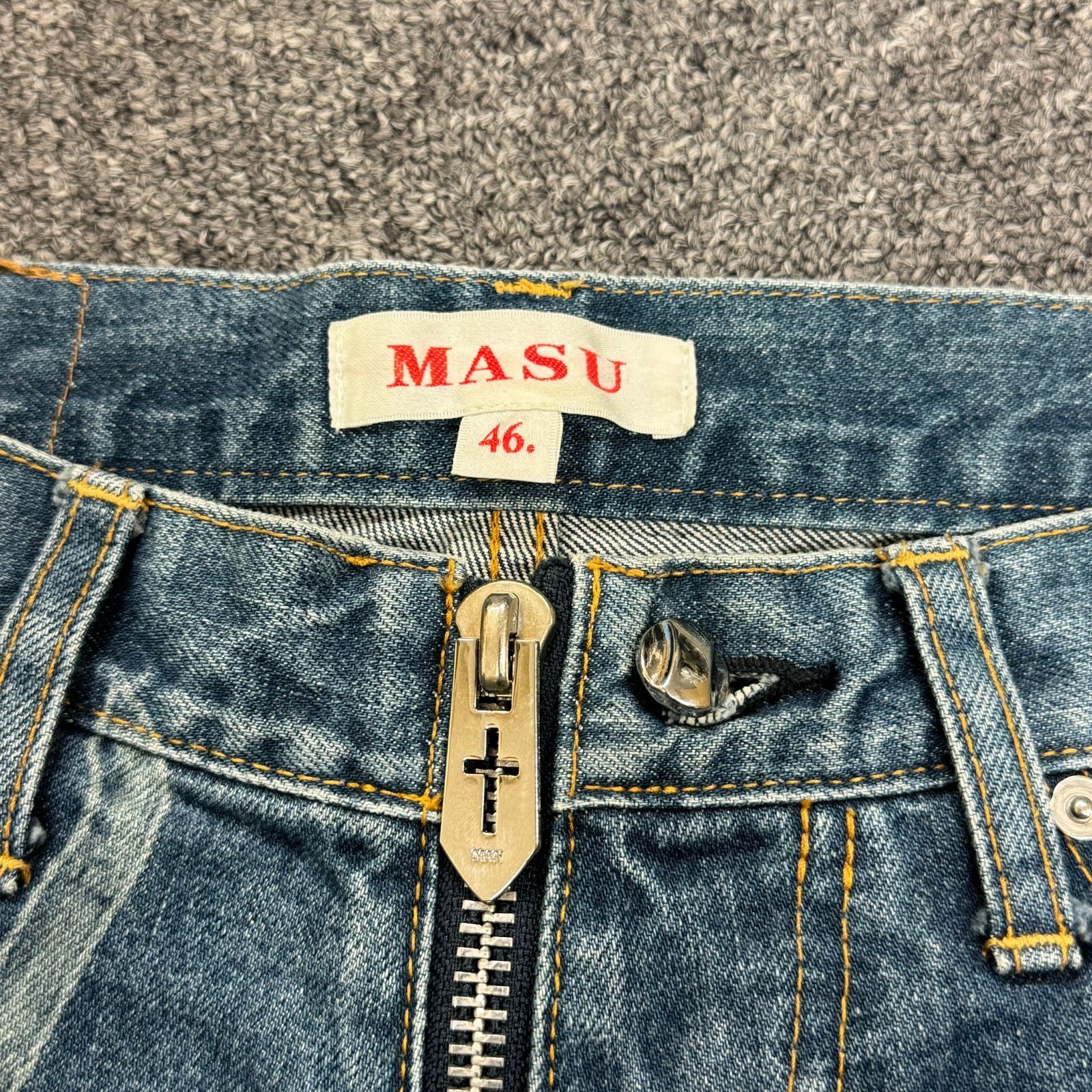 MASU 22AW バギーフィットジーンズ デニム パンツ エムエーエスユー ブルー系 46 MVFW-PT1662 59645A - メルカリ