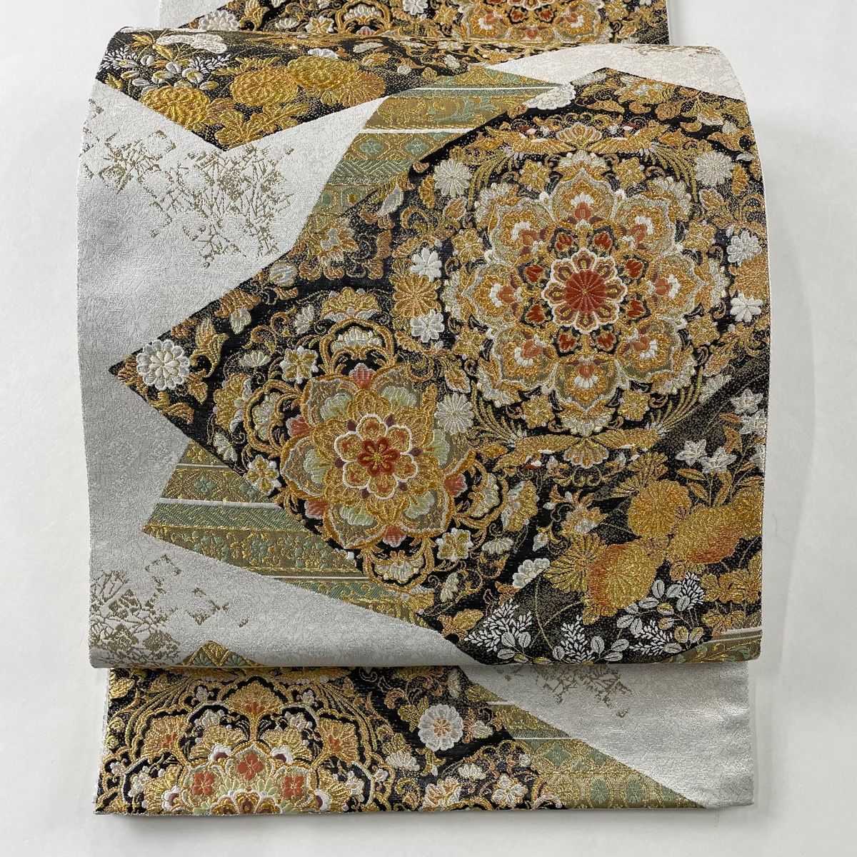 着物 袋帯 刺繍 鈴乃屋 中古品 袋帯 美品 秀品 鈴乃屋 翠華色紙重 着物 袋帯 刺繍 鈴乃屋 中古品 袋帯 美品 秀品 鈴乃屋 翠華色紙重