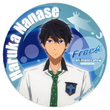 Free!　七瀬遙　　カフェ　コースター 中古】コースター(キャラクター) 七瀬遙(上半身) コースター 「Free