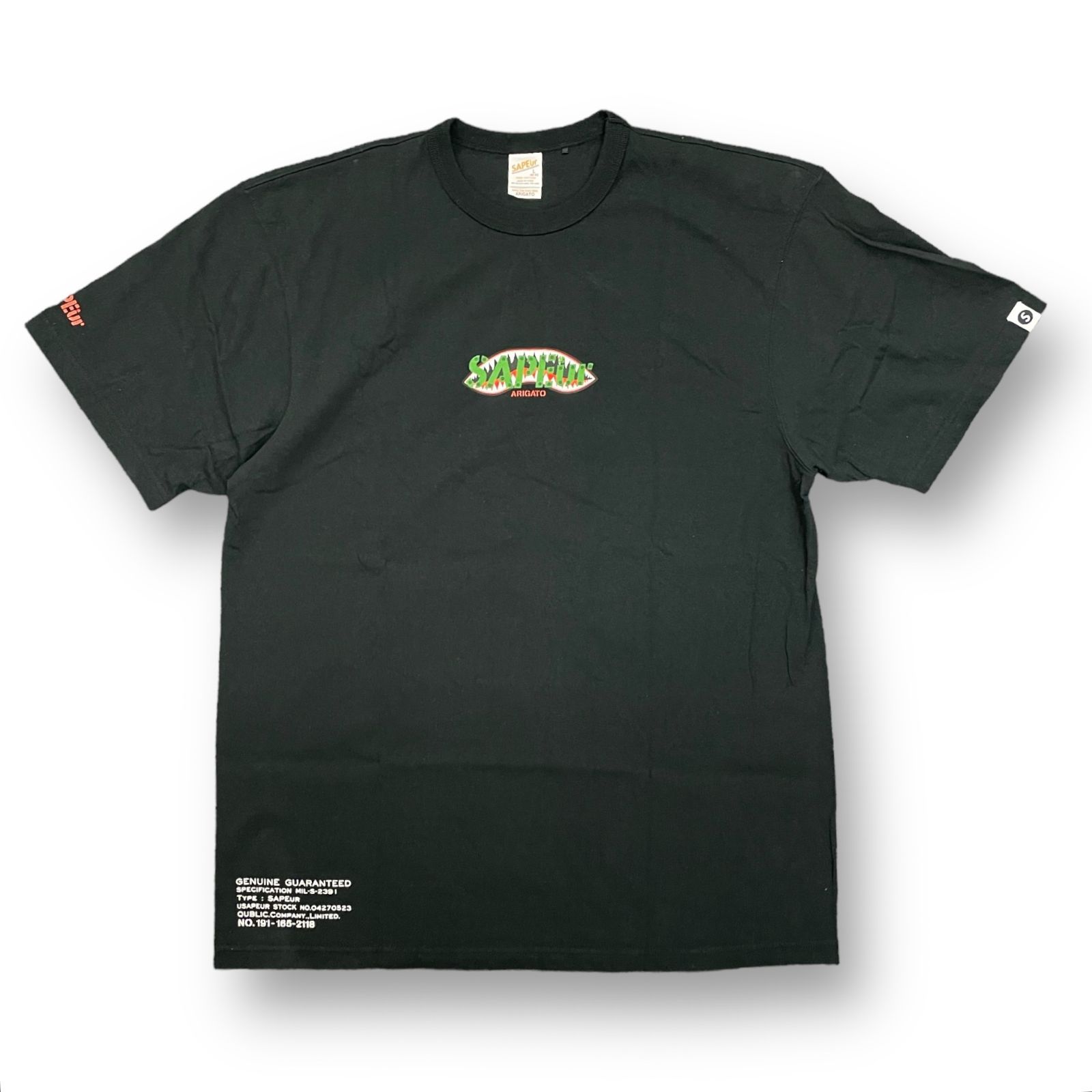 美品 SAPEur 22SS SHARKMOUTH TEE シャークマウス デニスロッドマン 