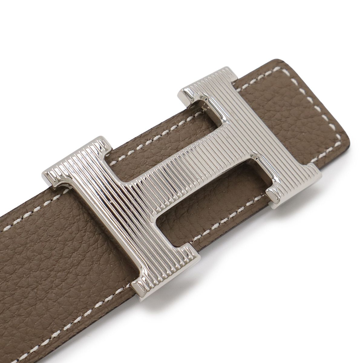 HERMES エルメス Hストリエ Hベルト リバーシブル トリヨンクレマンス 