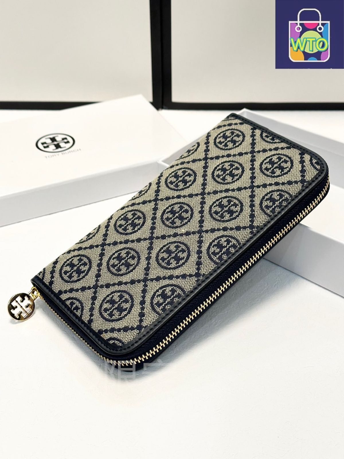 トリーバーチ ジッパー 長財布 新品未使用 今日特価】Tory Burch トリーバーチ シングルジッパー財布