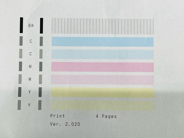 インク残量有 印刷枚数ごくわずか