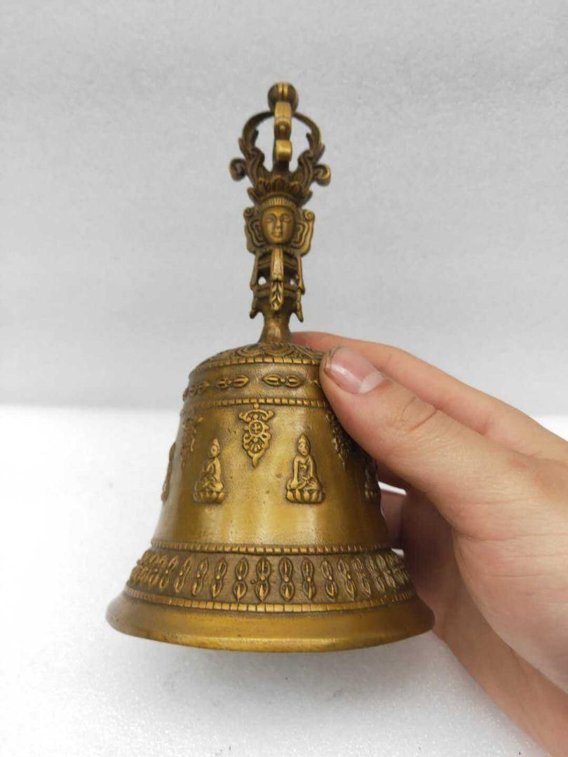 銅製 法器 手揺鈴 五股金剛密鈴 金剛杵銅鈴 装飾品 工芸品 置物 銅製 法器 手揺鈴 五股金剛密鈴 金剛杵銅鈴 装飾品 工芸品 置物