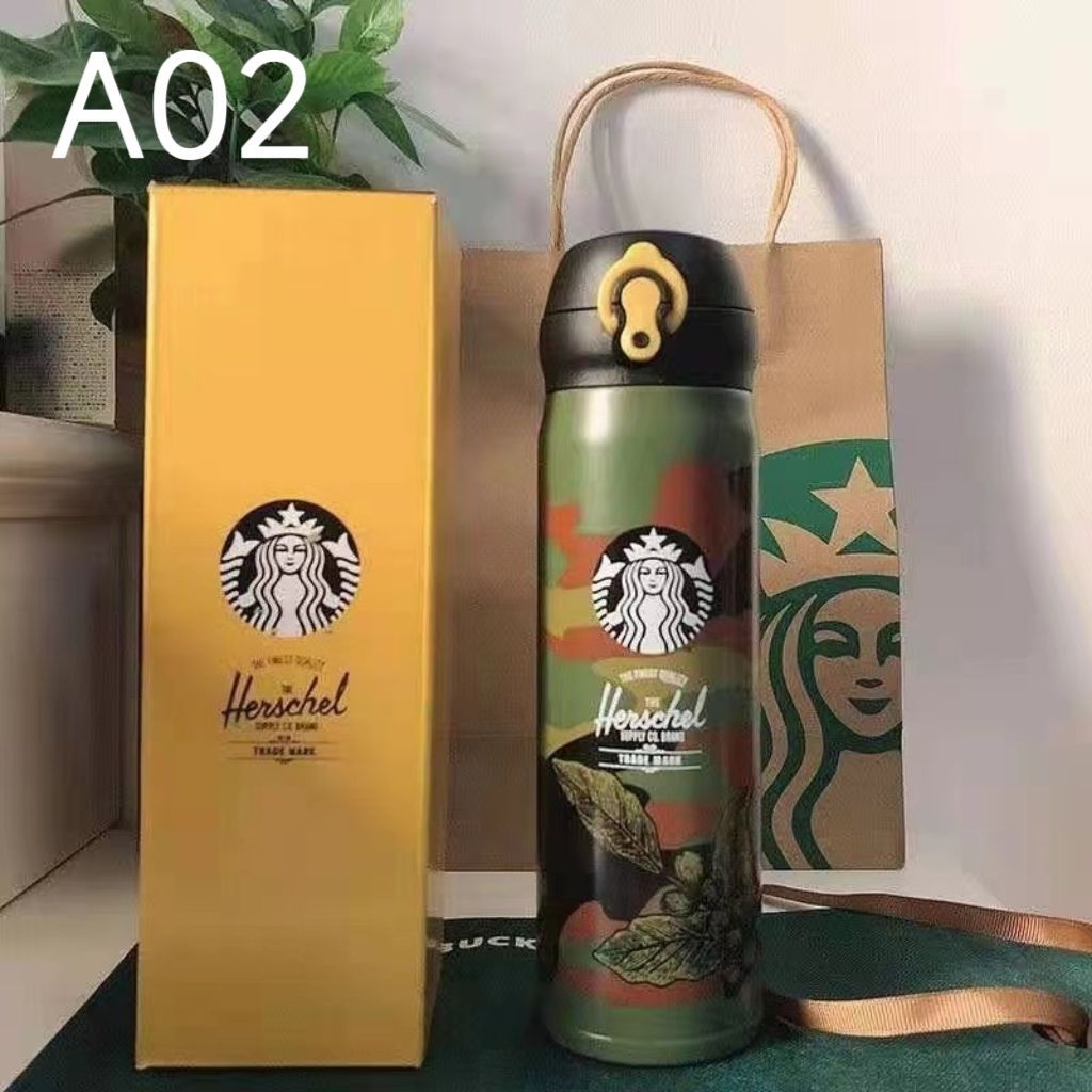 【NEW入荷!】スターバックス starbucks 水筒 魔法瓶 保冷保温 魔法瓶直飲み ステンレスボトル クラシック ブラック ピンク ホワイト 水筒 500ml 男女兼用 軽量構造 xh