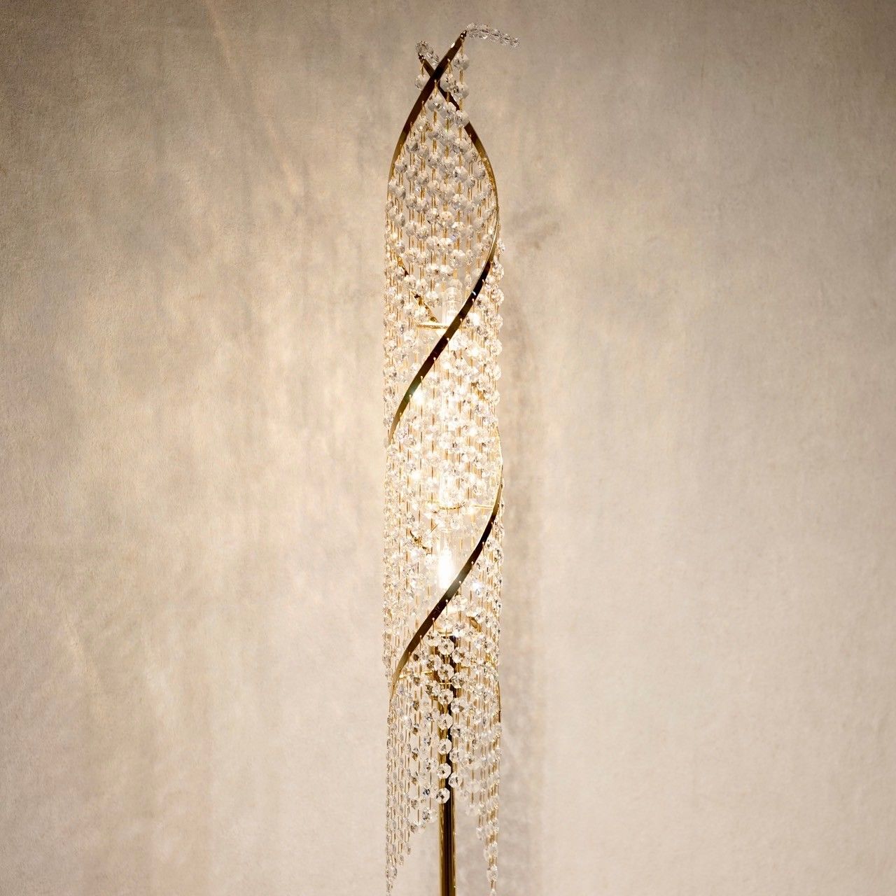 E7☆大塚家具☆クリスタルビーズ フロアライト ILA-1005G 2016年