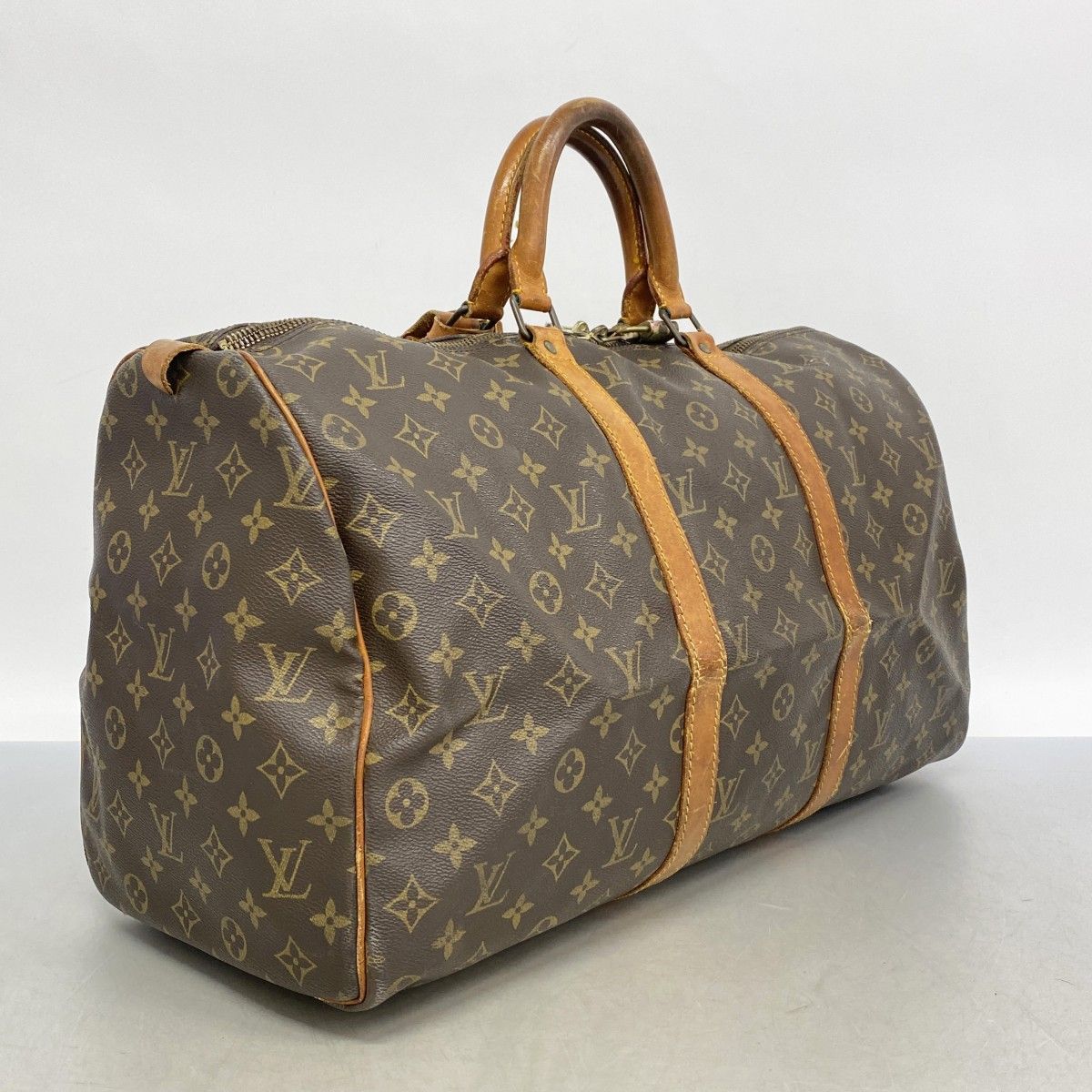 5mb1777 ルイヴィトン ボストンバッグ モノグラム キーポル50 M41426 ブラウン メンズ レディース ユニセックス