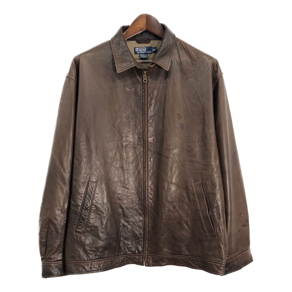 Polo by Ralph Lauren ポロ ラルフローレン レザー スイングトップ