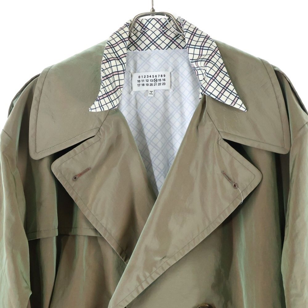 Maison Margiela 14 メゾンマルジェラ 19SS チェックライナー 2WAY トレンチコート アウター カーキ S30FZ0009 KANDAIZUMI_COM